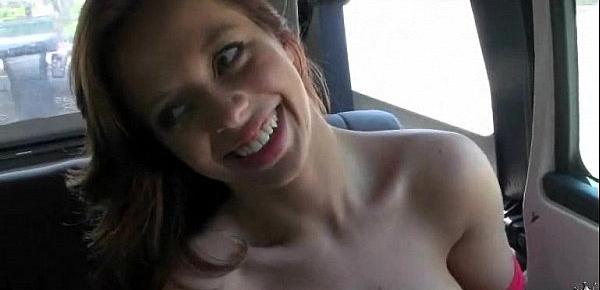  Slutty amateur babe is paid cash from some crazy public sex 24